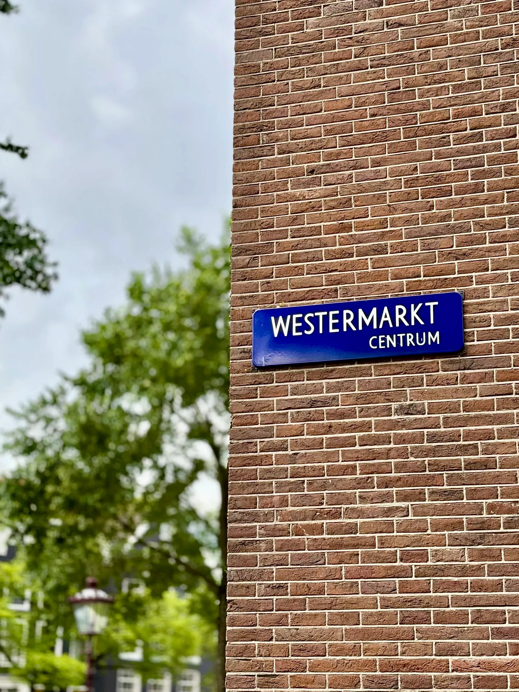 Westermarkt and Centrum road sign
