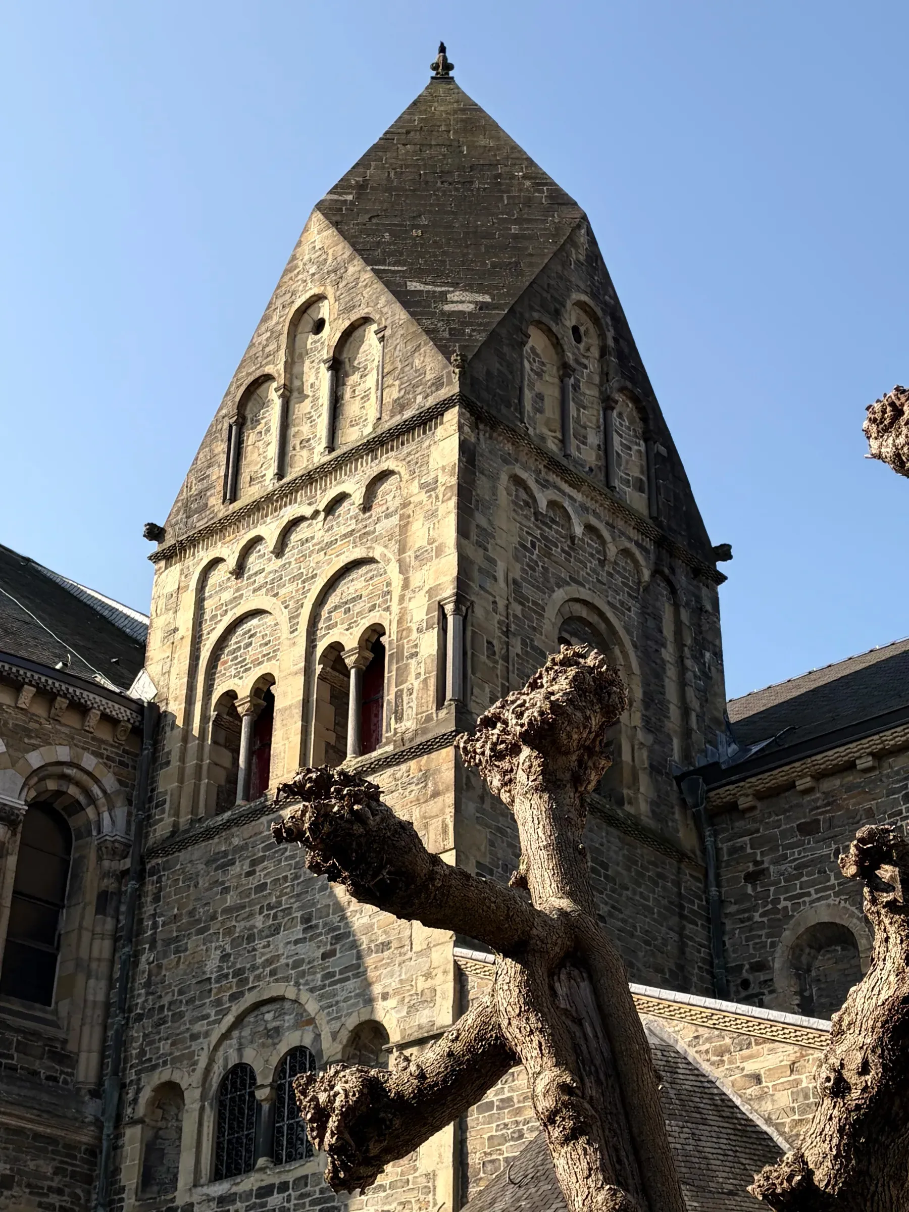 Romanesque westwork of the Basilica of Our Lady