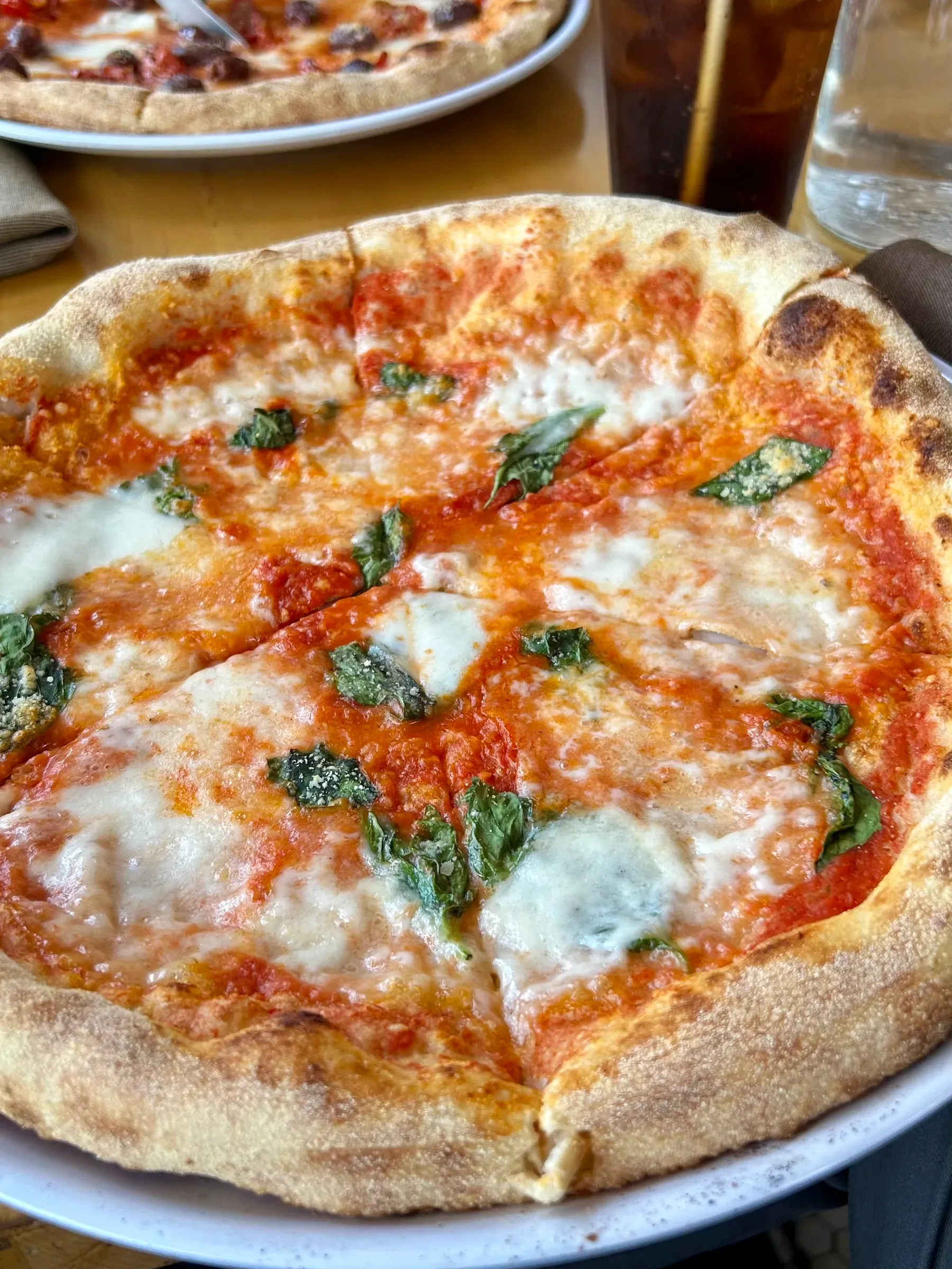 Pizza on a plate at a North Beach restaurant