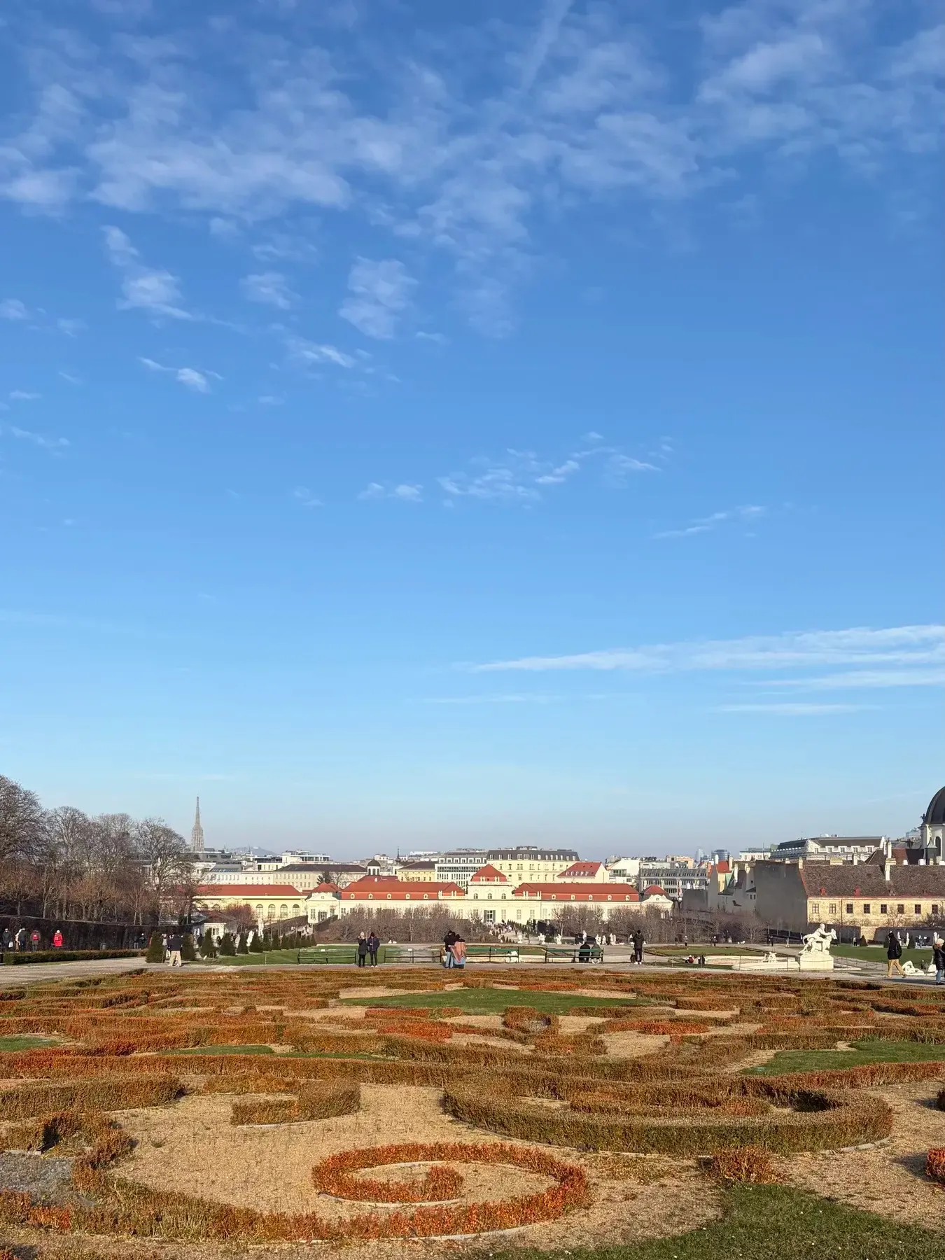 Belvedere gardens in December